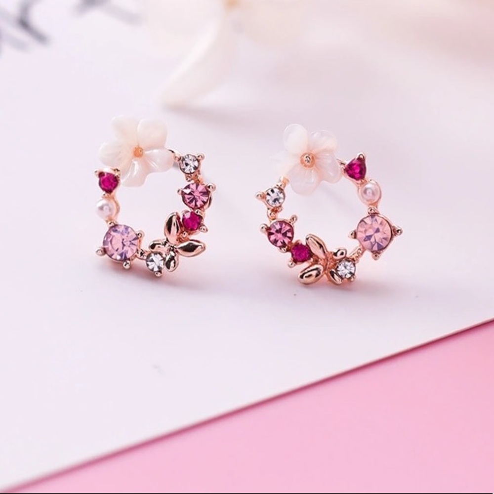 FLOWER EARRING STUDS